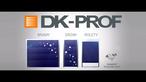 Kadr z telewizyjnego billboardu sponsorskiego dla marki DK-PROF