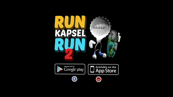 Kadr ze spotu reklamowego gry Run Kapsel Run 2 dla marki Tymbark